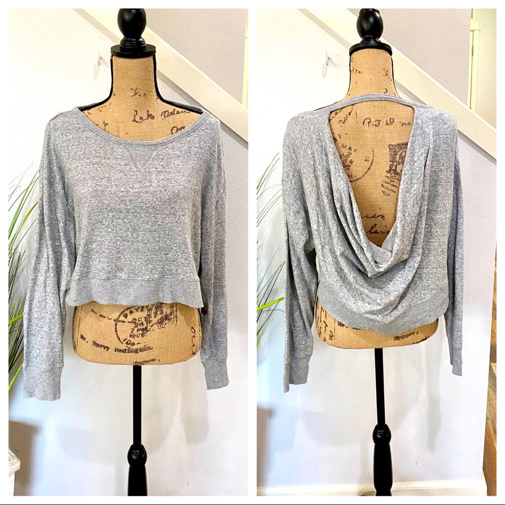 BCBG MaxAzria open back sweatshirt